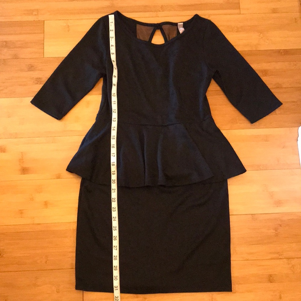 Black Peplum Dress
